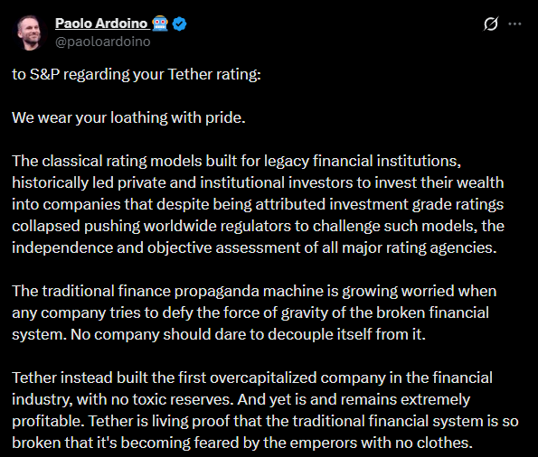 Tether reserves infographic