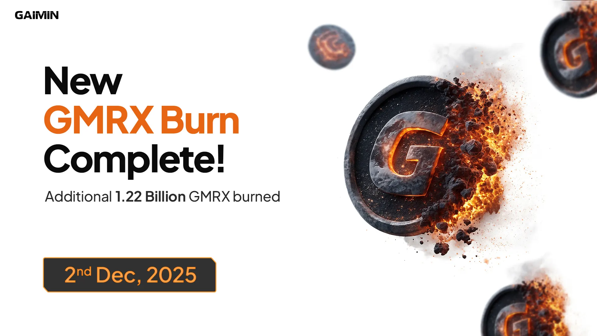 GAIMIN Executes Fresh 1.22 Billion GMRX Burn with Pivotal Network Stability Surge Ahead of 2026