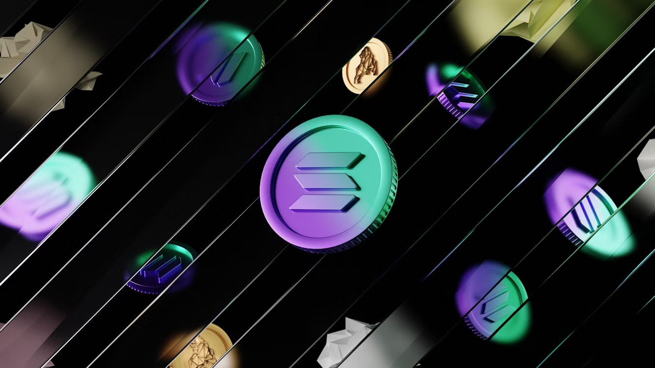 Solana network activity illustration