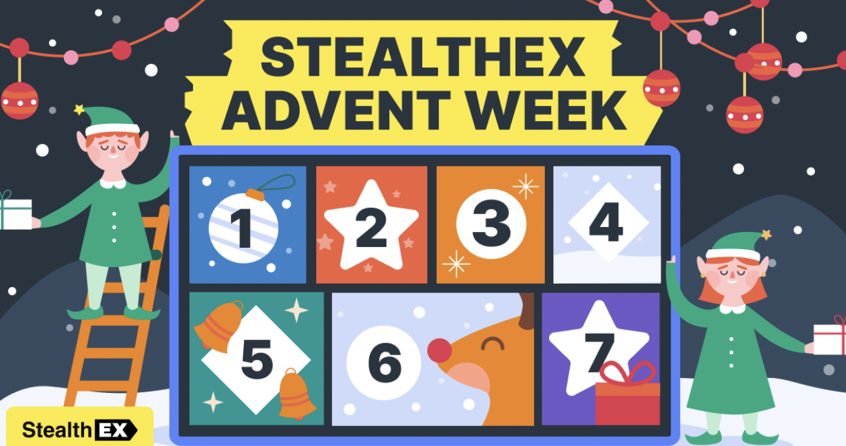StealthEX Reveals All-Star Lineup for Holiday “Crypto Advent Calendar” Giveaway