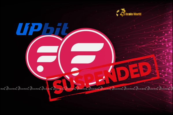 Urgent Alert: Upbit Suspends FLR Deposits Amid Critical Flare Network Halt