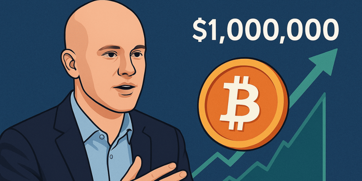 Coinbase CEO Brian Armstrong Predicts $1M Bitcoin Price by 2030