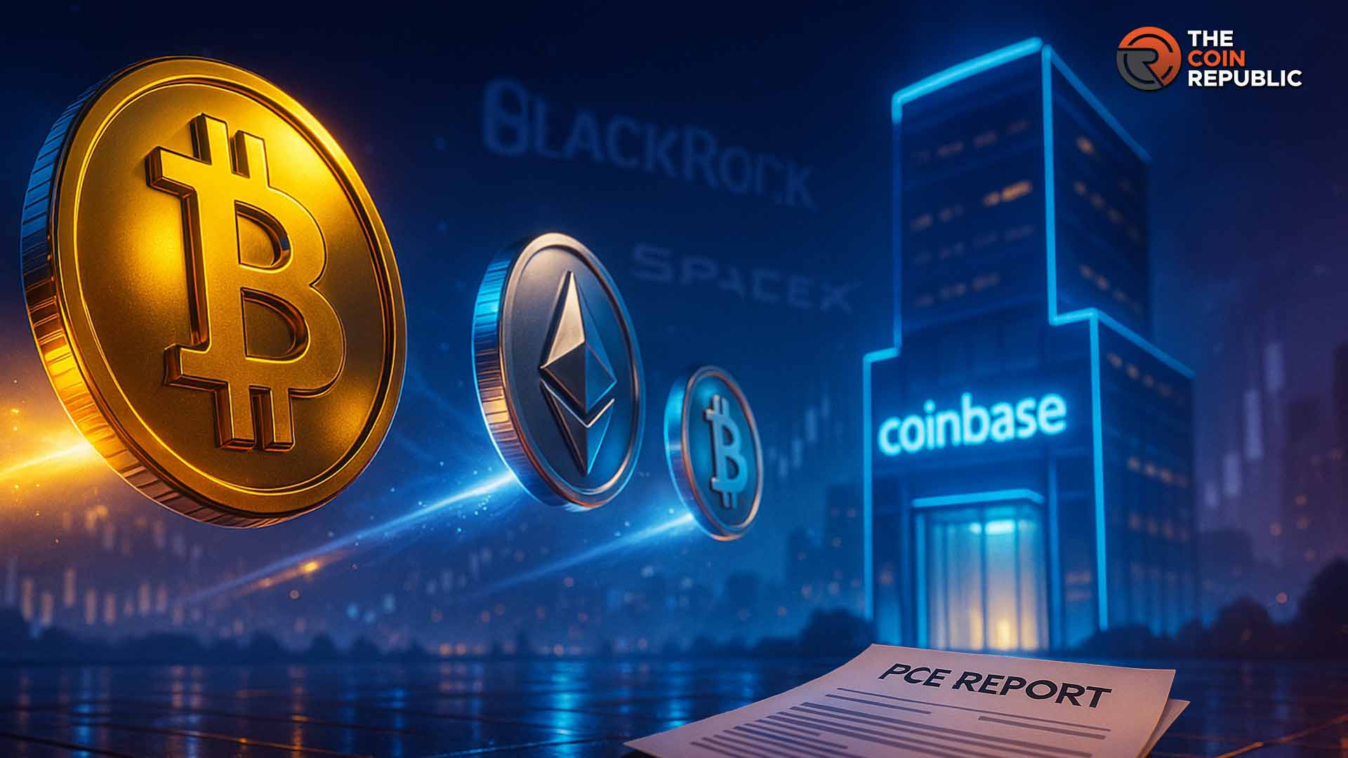 BlackRock, SpaceX Move Millions of BTC, ETH To Coinbase Ahead of US PCE Report