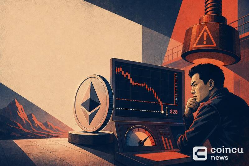 Huang Licheng's 25x Ethereum Long Nears Liquidation With a $28 Buffer