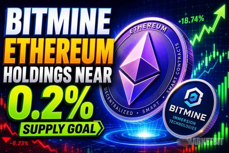 Bitmine Ethereum Holdings Near 0.2% Supply Goal