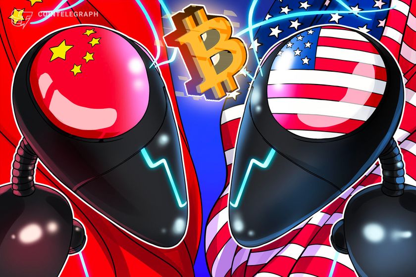 Bitcoin price chart amidst US-China trade talk headlines