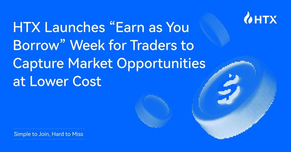 Simple to Join, Hard to Miss - HTX Launches "Earn as You Borrow" Week for Traders to Capture Market Opportunities at Lower Cost (10 Nov)