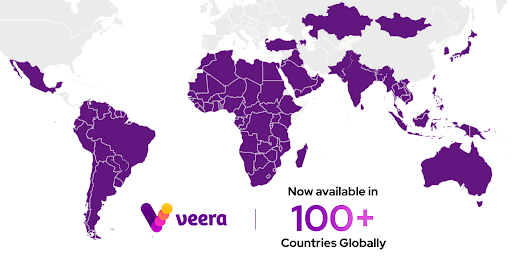 Veera Breaks Boundaries—Now in 100+ Countries, Becomes Gateway to Web3 World
