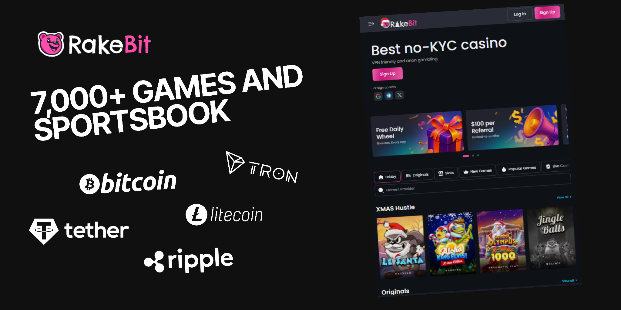 Rakebit No-KYC Crypto Casino Platform Expands to 7,000+ Games and Sportsbook