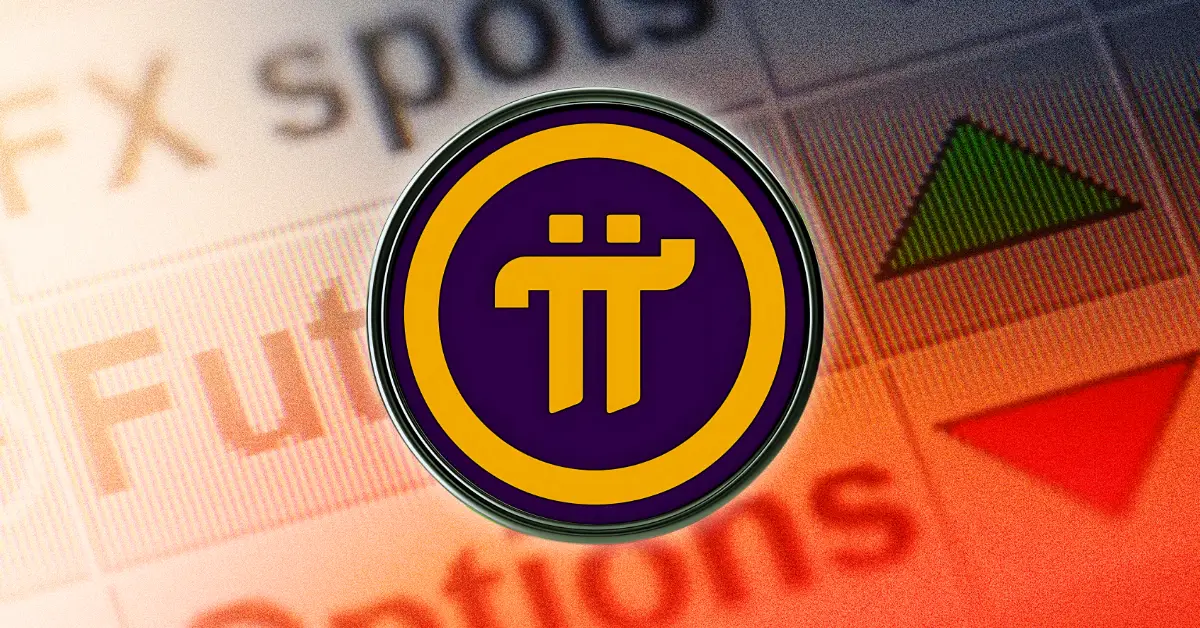 Pi Coin price chart showing recent drop and sideways movement