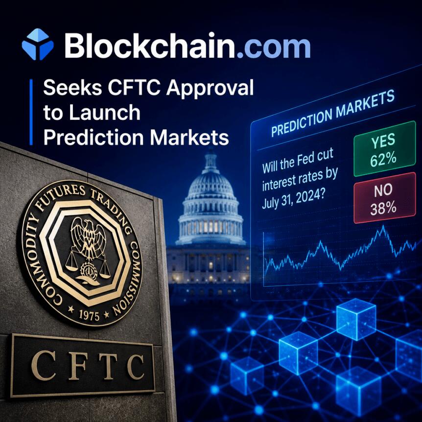 Blockchain.com Seeks CFTC Approval to Launch Prediction Markets: CNBC
