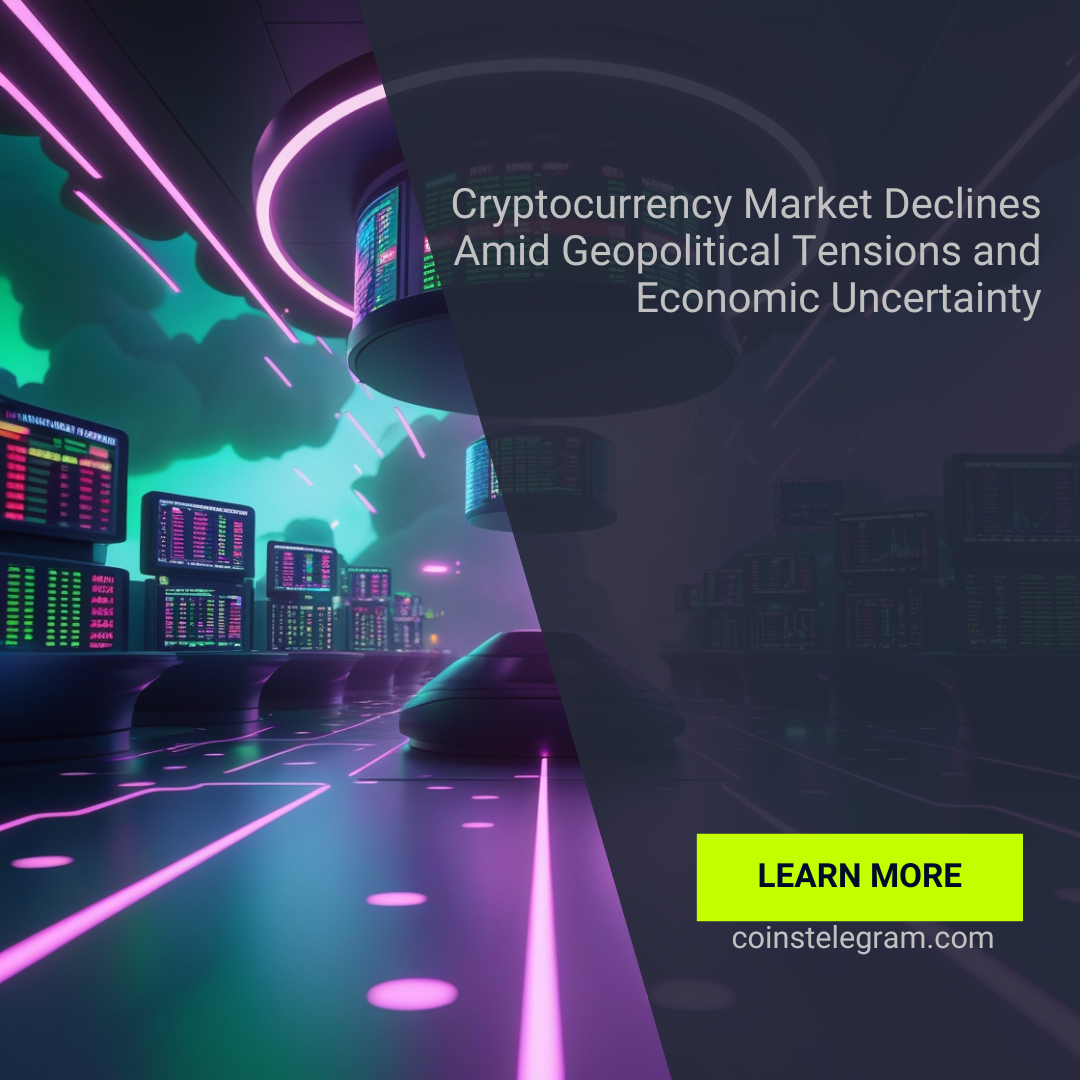 Cryptocurrency Market Declines Amid Geopolitical Tensions and Economic Uncertainty