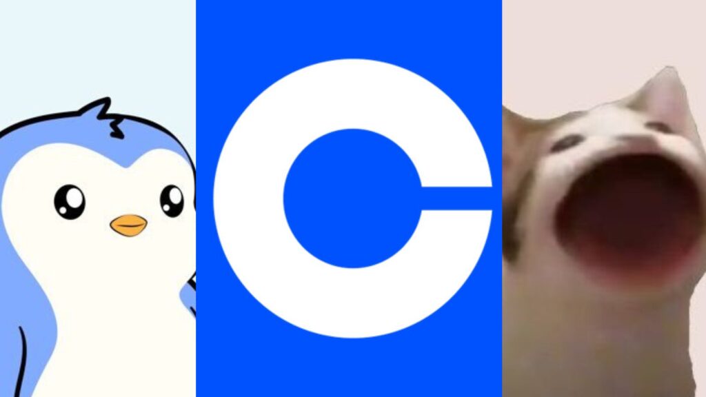 POPCAT and PENGU Prices Surged Ahead of Trading Debut on Coinbase Today