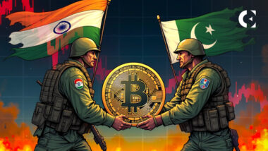 Image depicting geopolitical tensions affecting cryptocurrency markets.