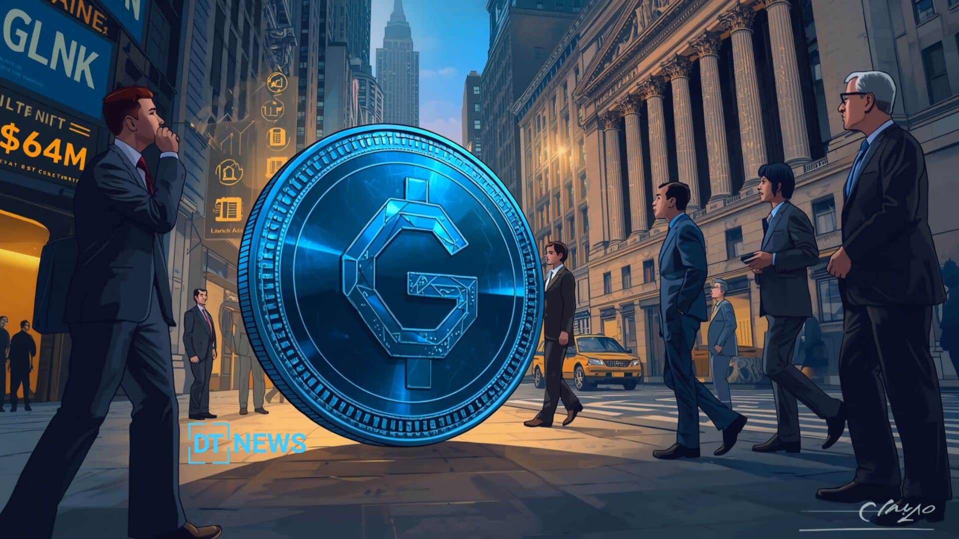 Chainlink ETF Launch Draws $64M as GLNK Surges on NYSE
