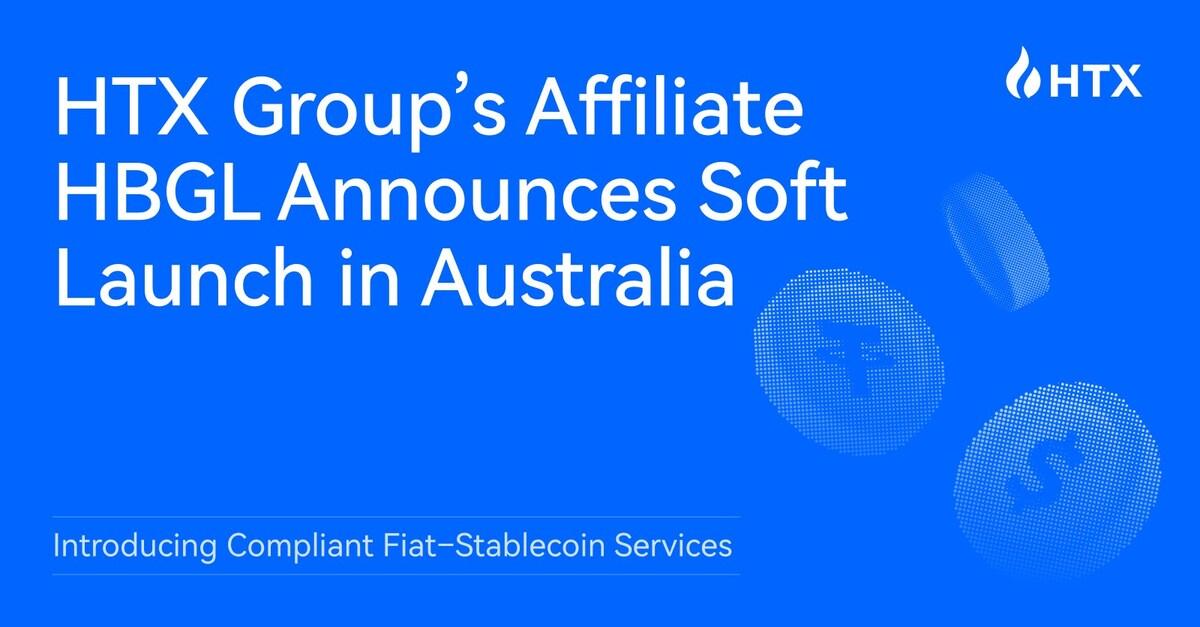 HTX Group's Affiliate HBGL Announces Soft Launch in Australia, Introducing Compliant Fiat-Stablecoin Services (8 Dec)