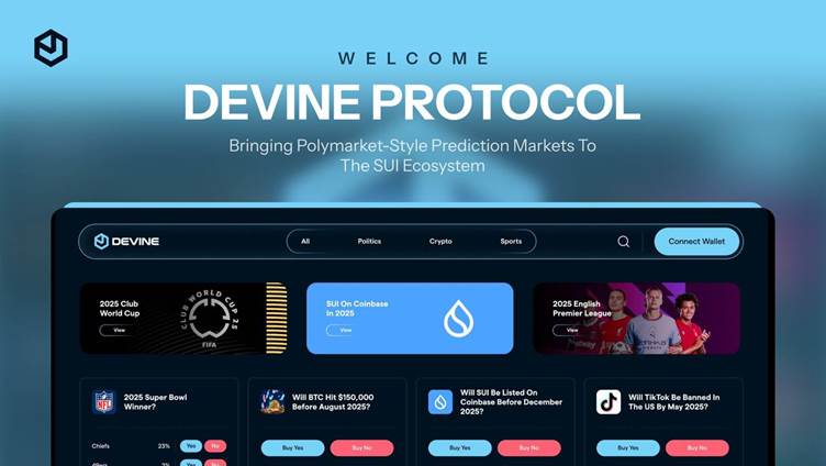 SUI Ecosystem Welcomes Devine Protocol: Bringing a New Era Of Prediction Markets to Web3