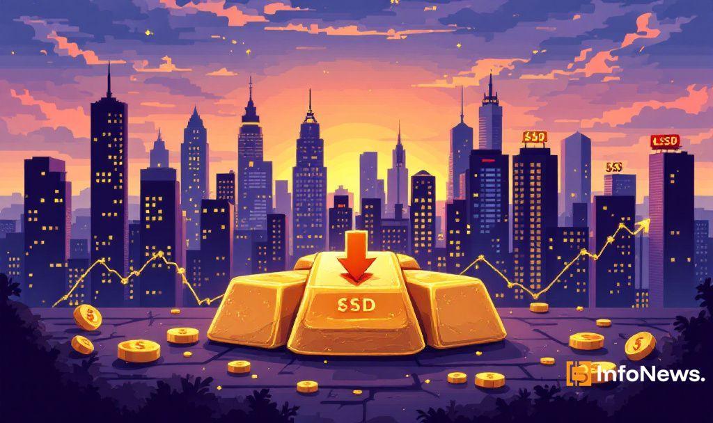 Gold Prices Fall as USD Strengthens on Tariff Policy Shift