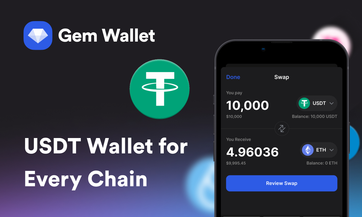 Gem Wallet Adds Cross-Chain USDT Support with Integrated Swaps, Bridges, and Scam Protection (21 Dec)