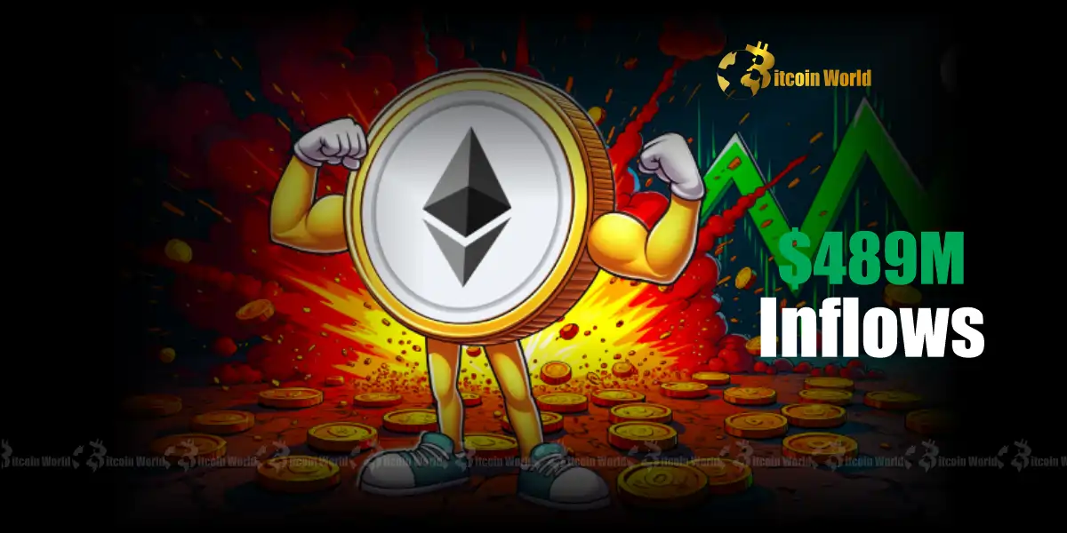 Ethereum ETF: BlackRock’s ETHA Witnesses Colossal $489M Inflow, Signaling Historic Shift