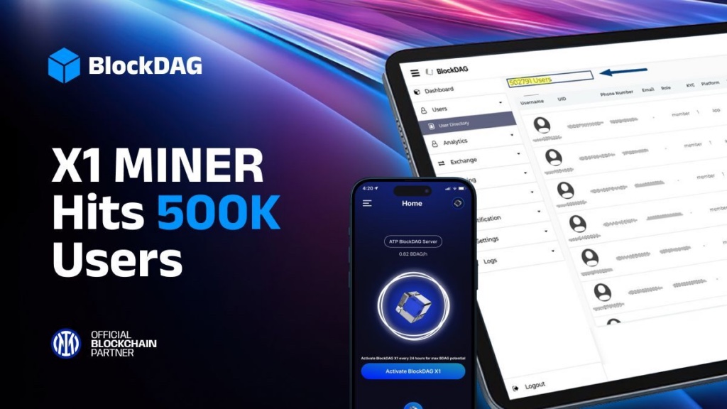 Over 500K Users Turn to BlockDAG’s X1 App for Mining! ADA Targets $10 & SHIB Price Prediction Remains Uncertain