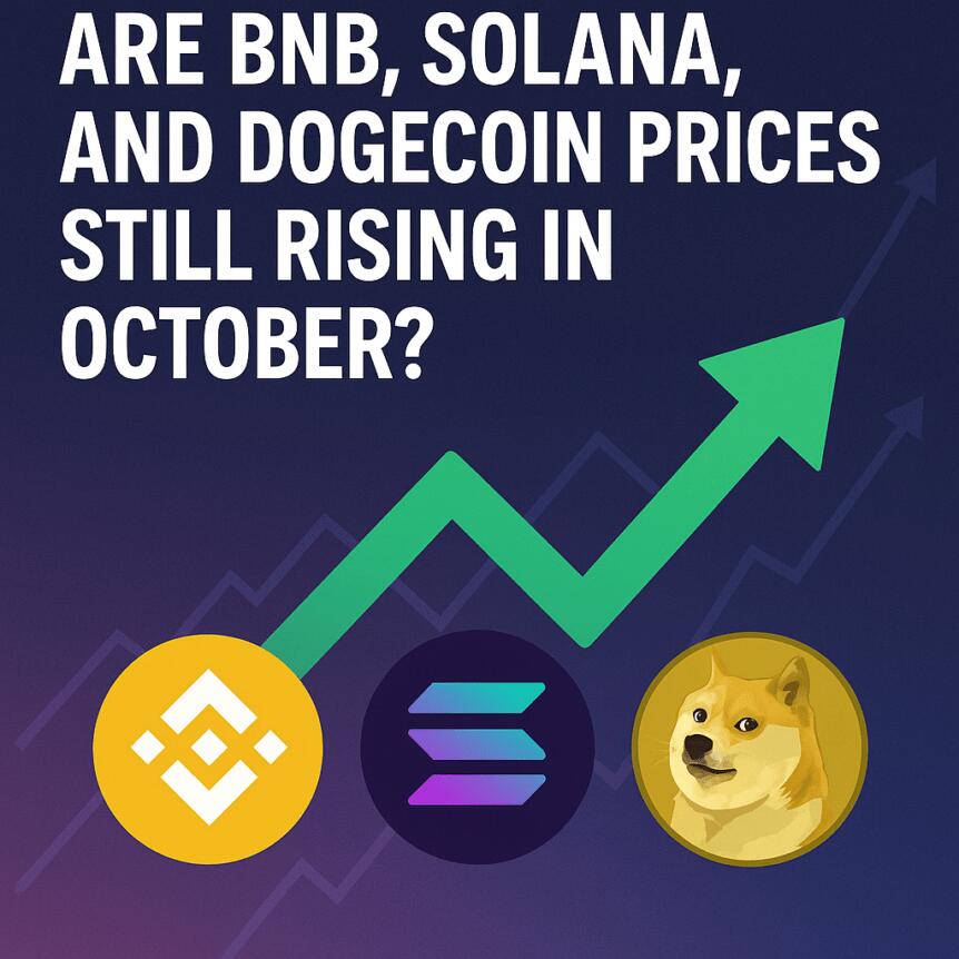 Are BNB, Solana, and Dogecoin Prices Still Rising in October?