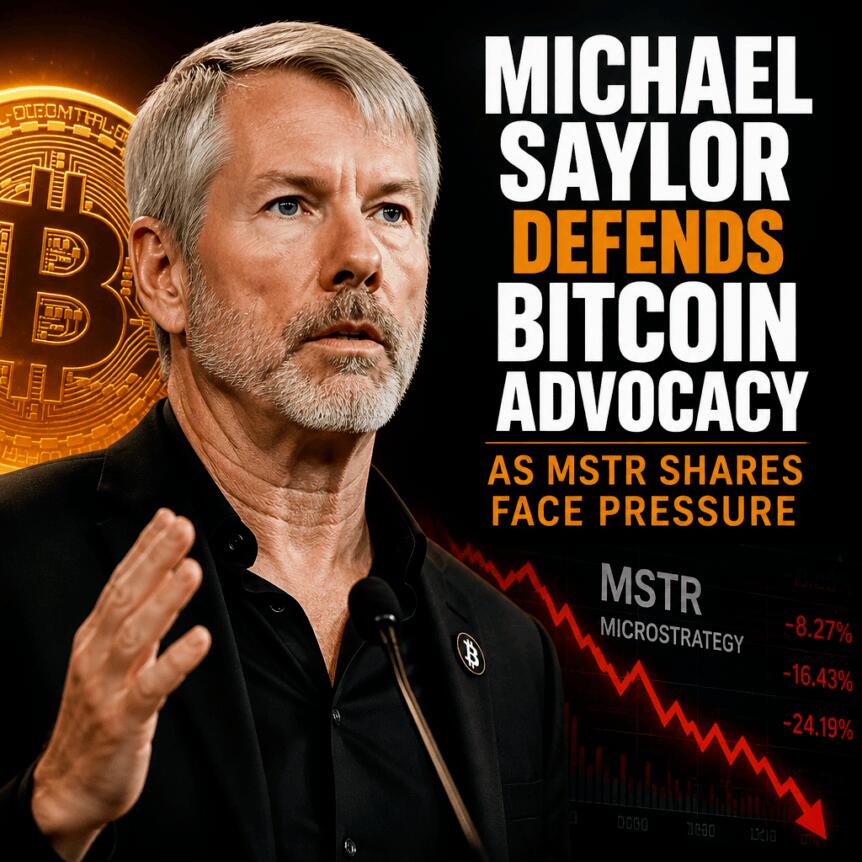 Michael Saylor Defends Bitcoin Advocacy As MSTR Shares Face Pressure