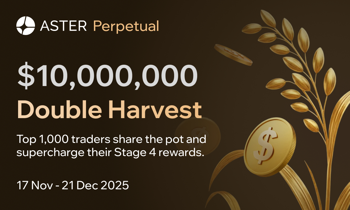 Aster Launches Stage 4 Airdrop and $10M Trading Competition to Accelerate Ecosystem Growth (17 Nov)