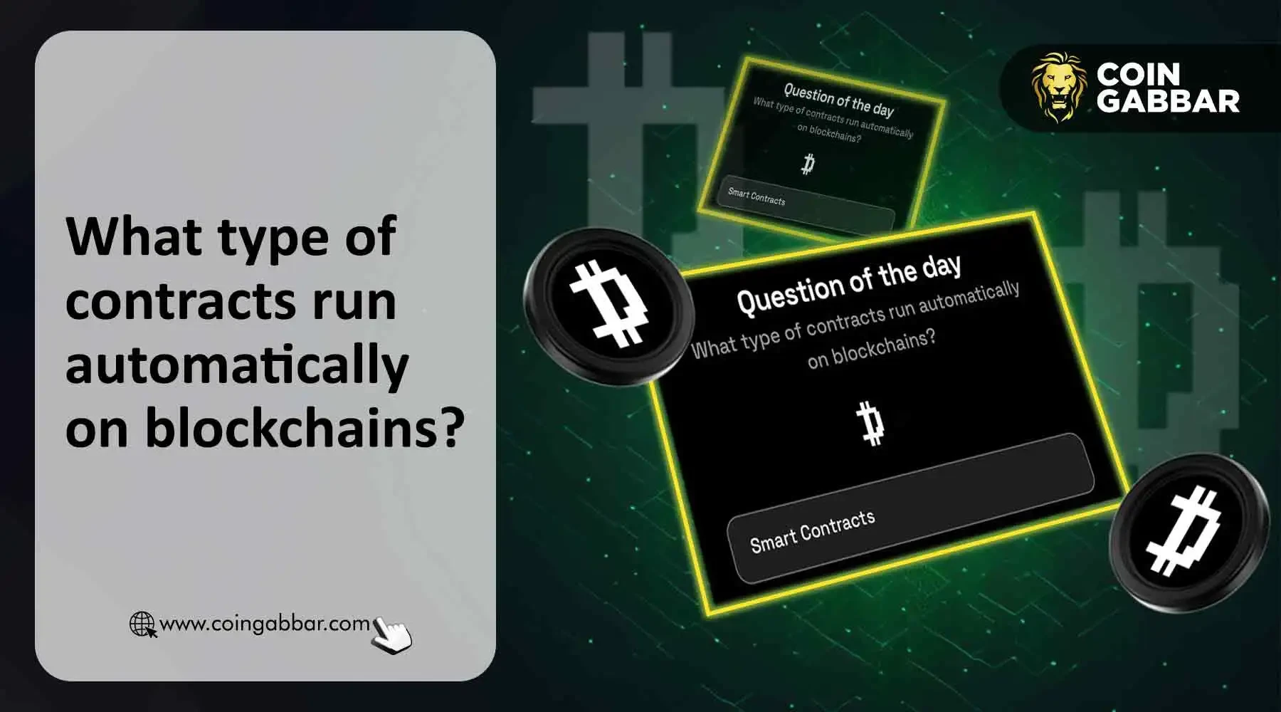 What type of contracts run automatically on blockchains? Dropee