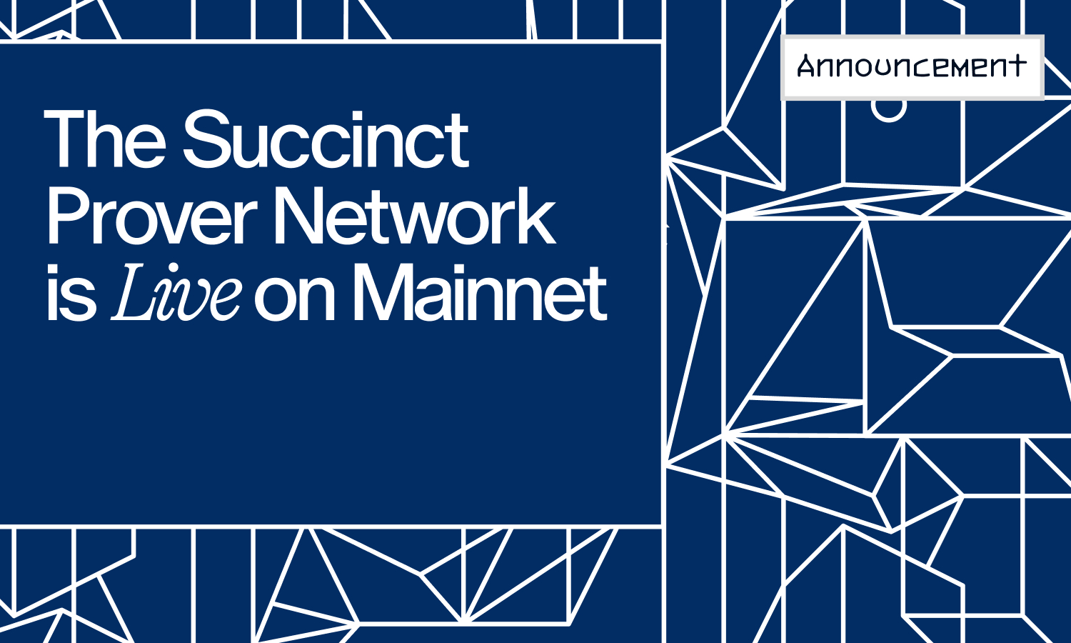 Succinct, the First Decentralized Prover Network, Launches on Mainnet (5 Aug)