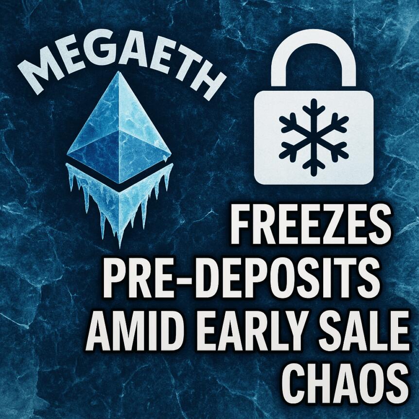 MegaETH Freezes Pre-Deposits Amid Early Sale Chaos