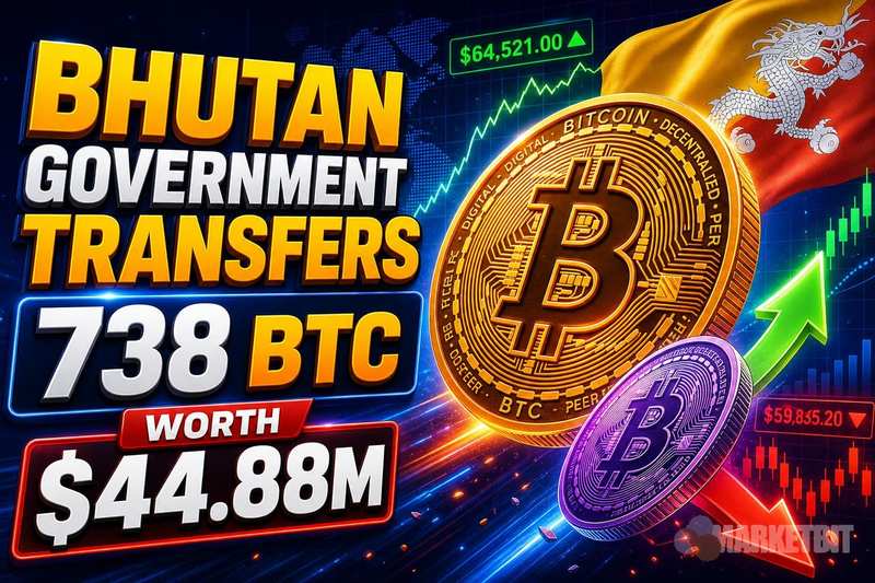 Bhutan Government Transfers 738 BTC Worth $44.88M