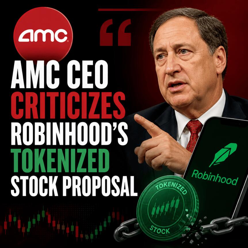 AMC CEO Criticizes Robinhood’s Tokenized Stock Proposal