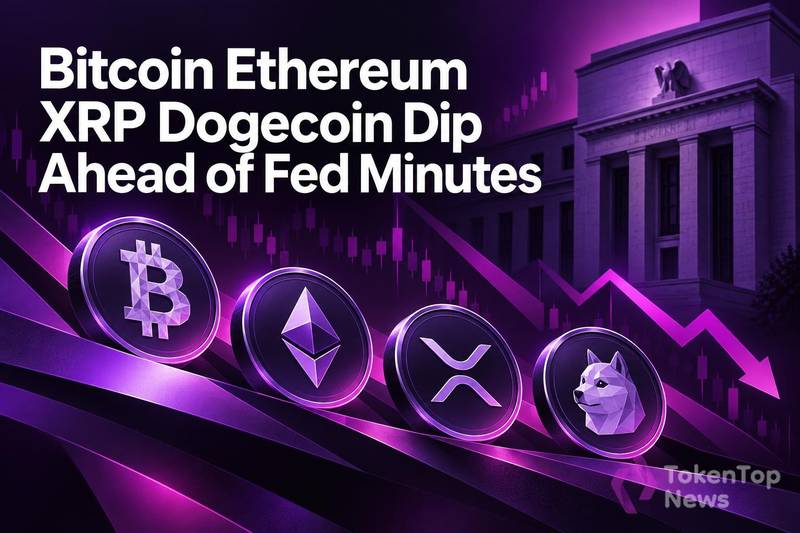 Bitcoin, Ethereum, XRP, Dogecoin Dip Ahead of Fed Minutes