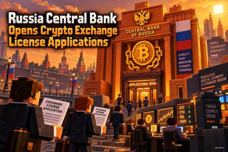 Russia Central Bank Opens Crypto Exchange License Applications