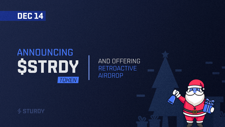 Sturdy, the #1 source of leverage for yield farmers, has announced a token airdrop! 