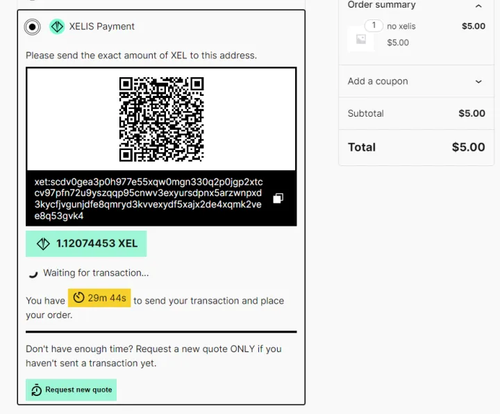 XELIS WooCommerce Plug-In Development Update