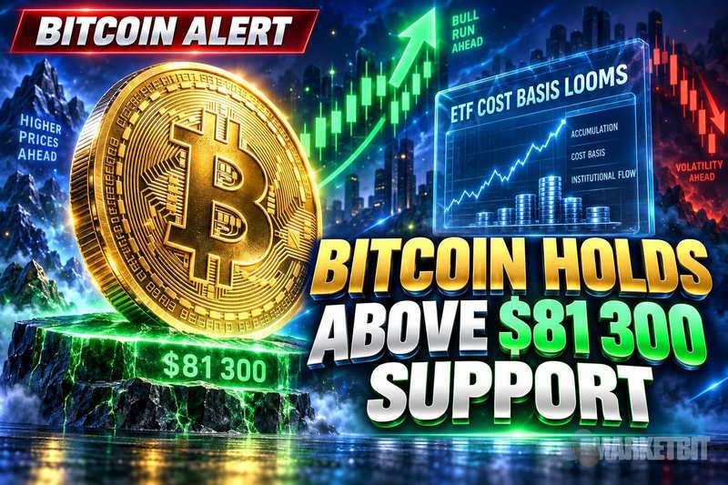 Bitcoin Holds Above $81,300 Support as ETF Cost Basis Looms