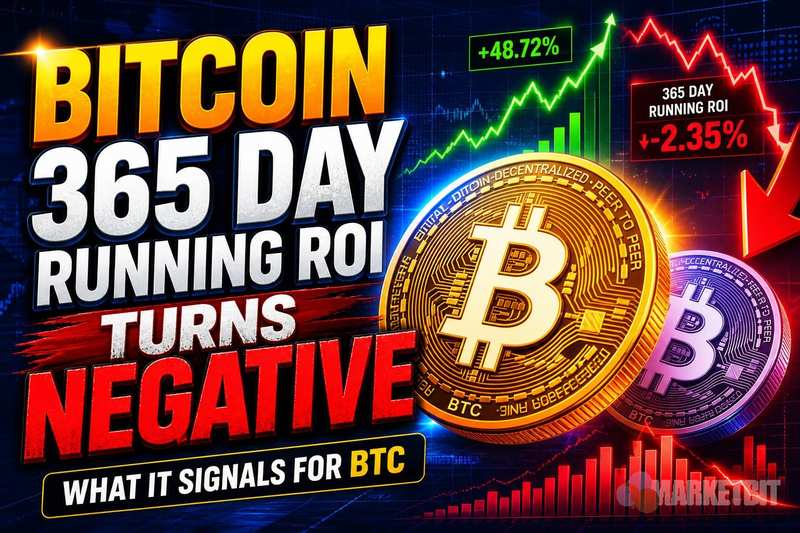 Bitcoin 365-Day Running ROI Turns Negative: What It Signals for BTC