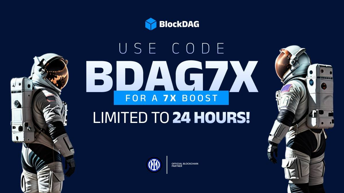 BDAG’s BDAG7X Bonus Ending in 24hr, ETH Dips & XRP Struggles