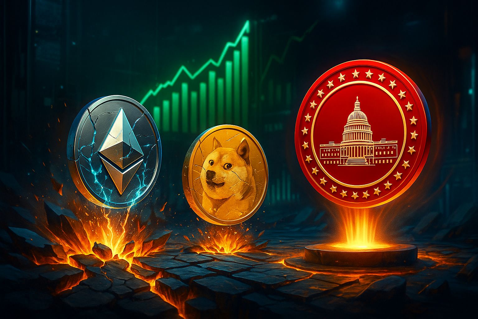 Ethereum and Dogecoin Recover After Flash Crash — MAGACOIN FINANCE Tipped as Next Major Presale