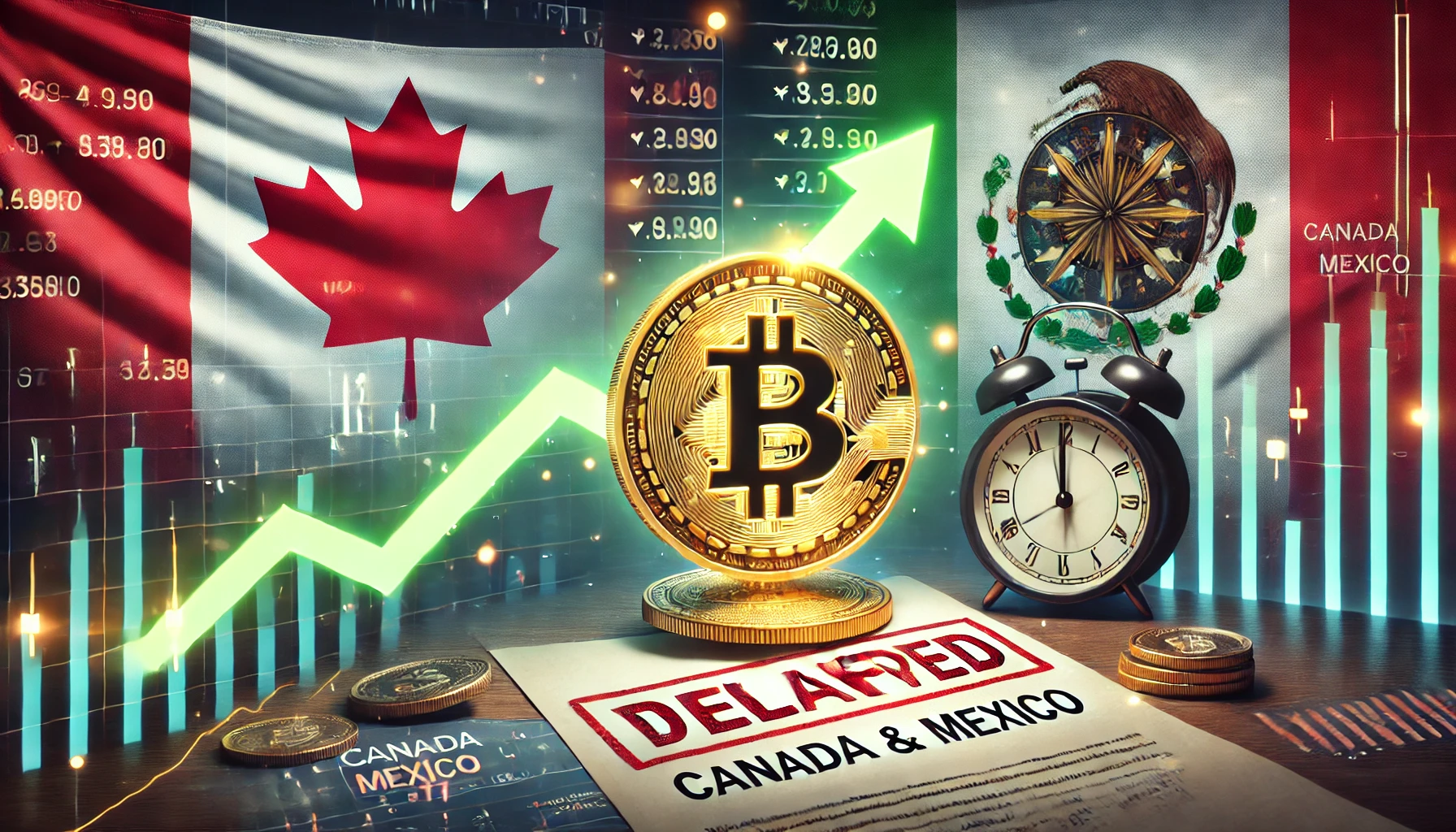 Crypto Markets Bounce Back After Trump Delays Tariffs on Canada and Mexico