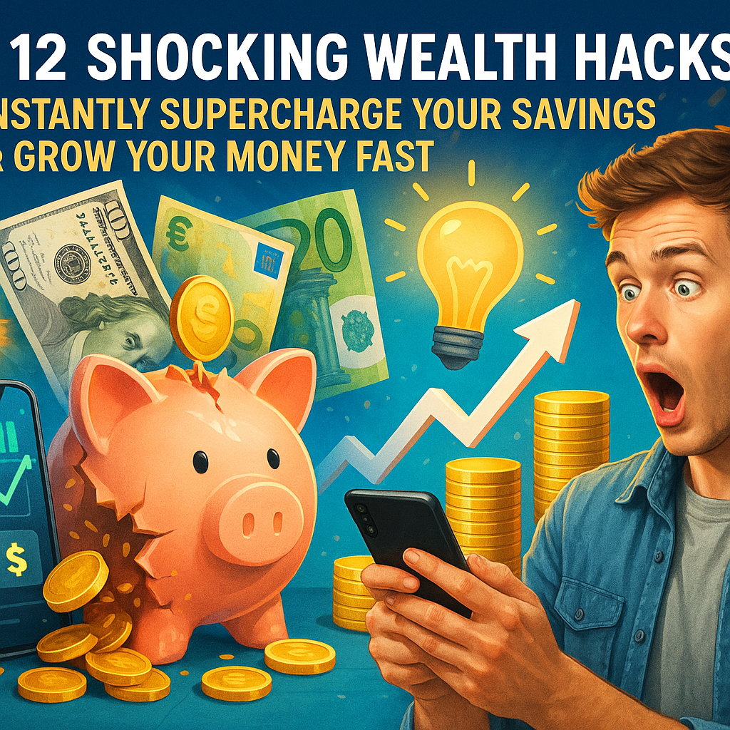 12 Insane Wealth Hacks: Instantly Supercharge Your Savings & Grow Your Money Fast
