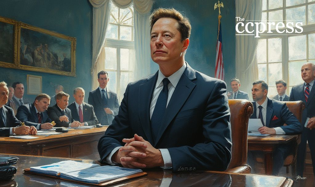 Image depicting budget cuts and Elon Musk's involvement