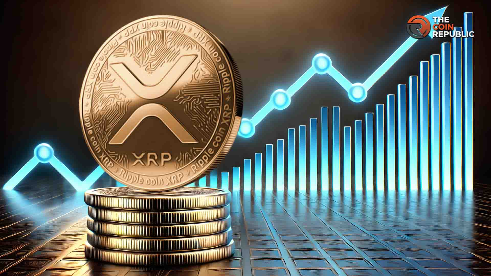 Conceptual image of XRP price growth