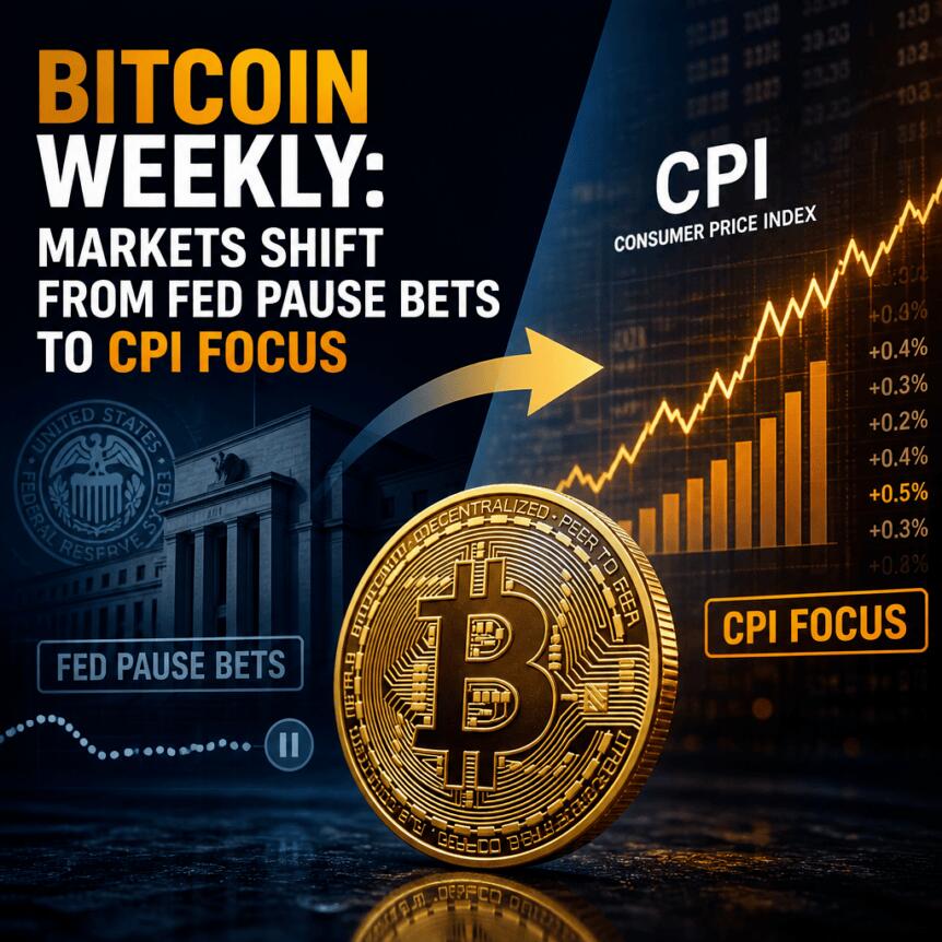 Bitcoin Weekly: Markets Shift From Fed Pause Bets to CPI Focus