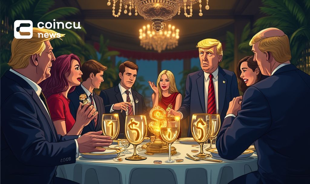 High-Profile Crypto Dinner Shows Decline in Trump Coin Holdings