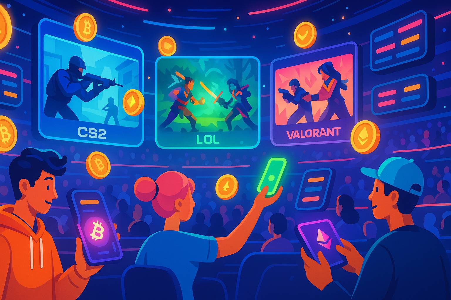 eSports Betting with Crypto: Bitcoin Betting Platforms Built for CS2, LoL, and Valorant