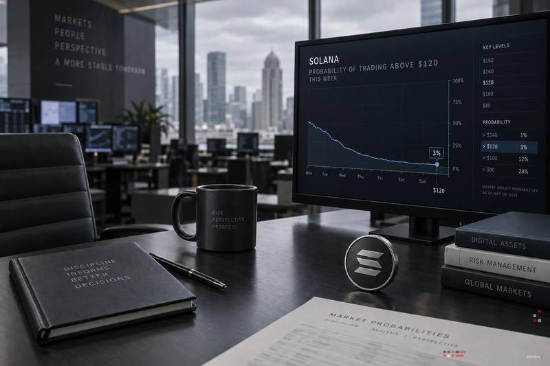 Solana Has 3% Odds of Topping $120 This Week