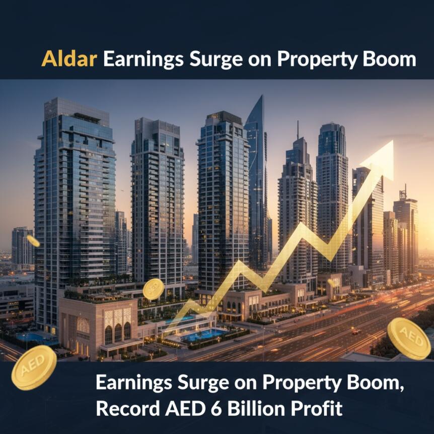 Aldar Earnings Surge on Property Boom, Delivering Record AED 6 Billion Profit